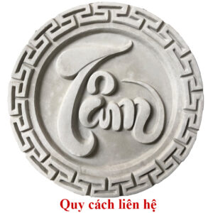 Phù điêu chữ Tâm